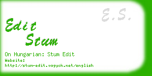 edit stum business card